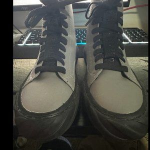 Men's Black Karl Lagerfeld Double Zip Hi Top